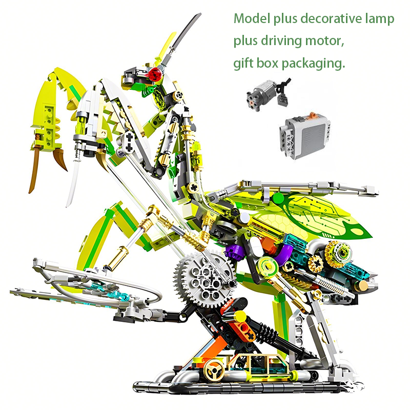 Science Toys Diy - DIY Mantis building blocks semi-mechanical science,