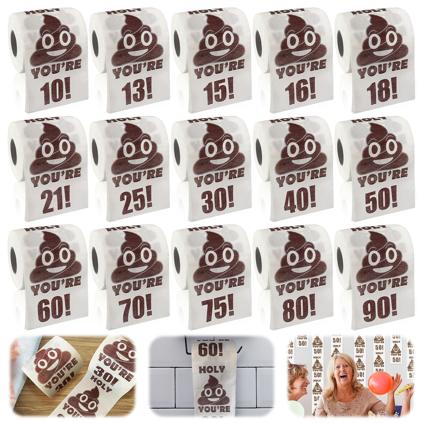 Science Of Happiness - Happy Birthday Gifts, 3-Ply Funny Toilet