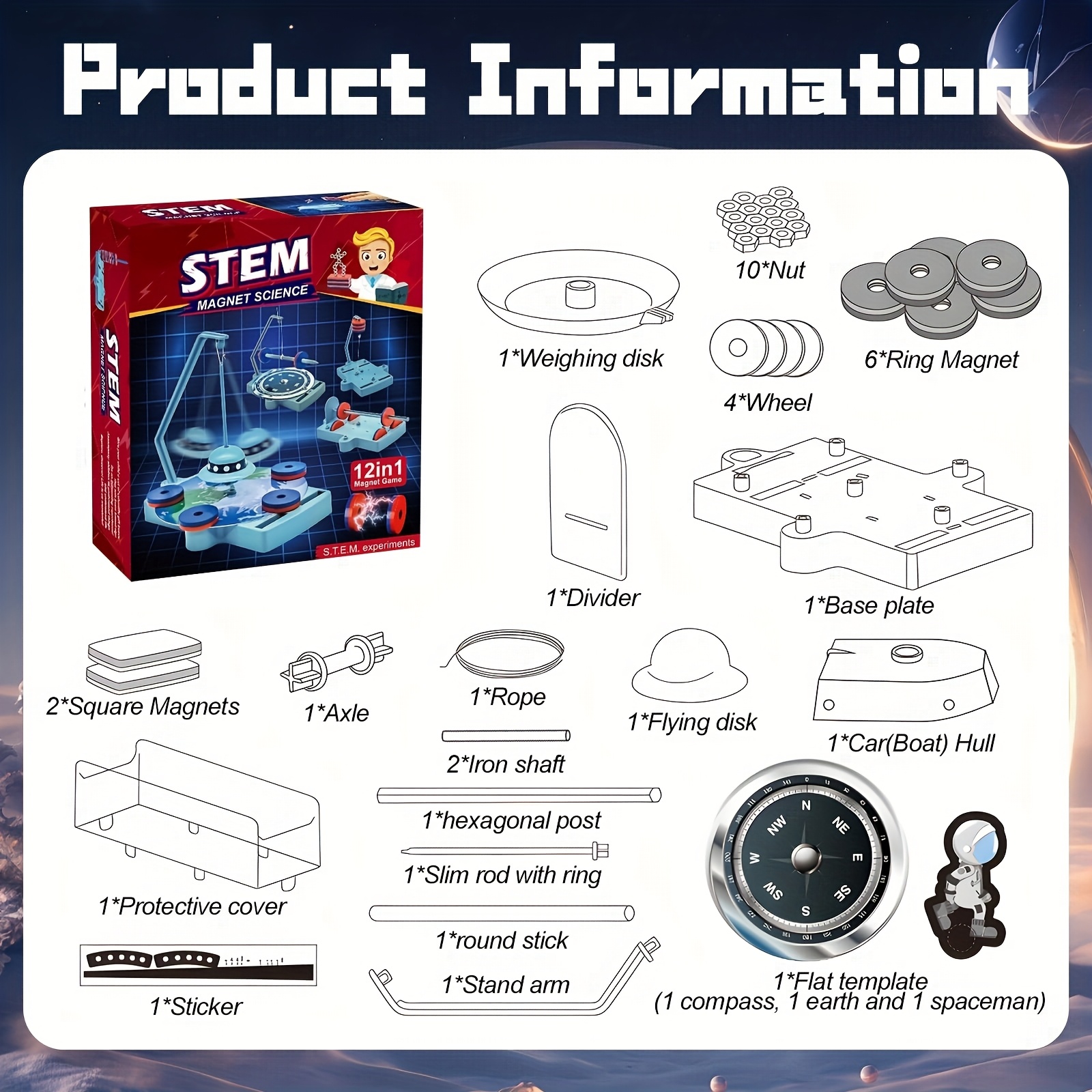 STEM Physics Kit – 12-in-1 Ant – обзор и цена Science Project Kit