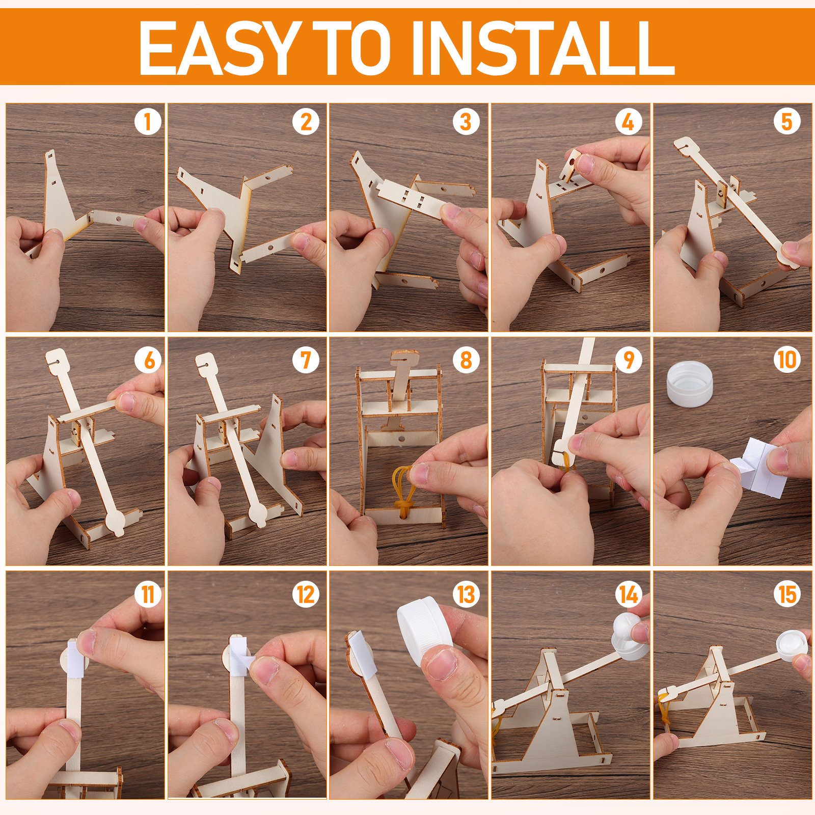 Kids Wood Catapult Assembly Ki – обзор и цена Science Project Kit
