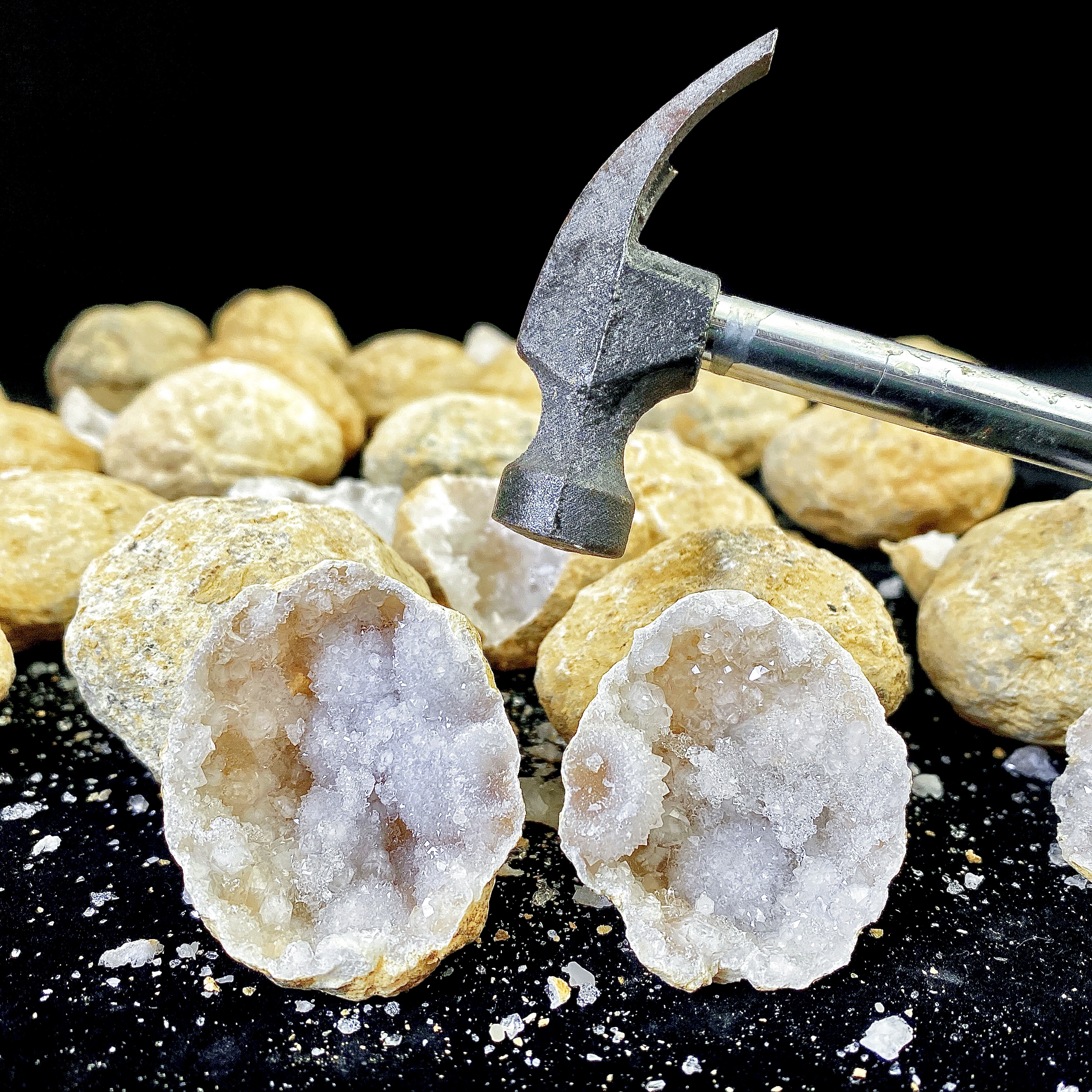 Random 1PC Unopened Natural Ag – обзор и цена Geode Crystal Break