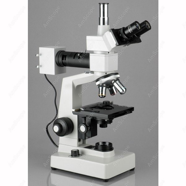 AmScope Metallurgical Trinocul – обзор и цена Microscope Compound 40X