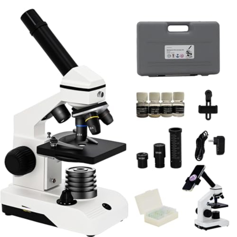M2 Dual Power Supply Compound  – обзор и цена Microscope Compound 40X