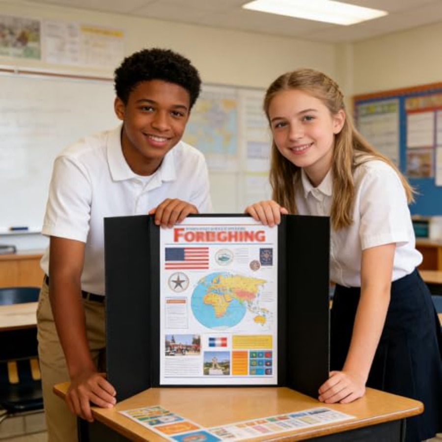 3PCS Small Trifold Poster Boar – обзор и цена Science Project